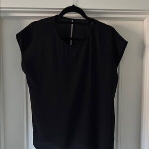 Halogen Black Boxy Blouse